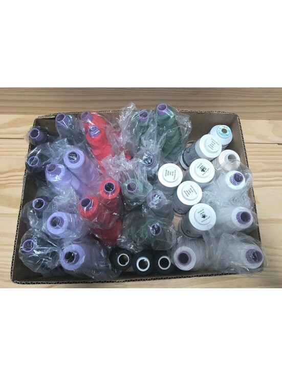 Sew-ology Dual Duty Xp Other - Huge Lot 34 Spools Overlock Serger Cone Thread 3000 Yards Sew-ology Dual Duty Xp